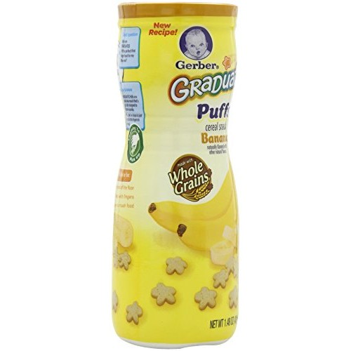 Gerber Graduates Puffs Cereal Snack, Banana, 1.48 Ounce