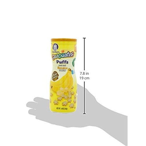 Gerber Graduates Puffs Cereal Snack, Banana, 1.48 Ounce
