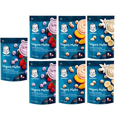 Gerber Graduates Yogurt Melts Snack Variety Pack, 1 Ounce Pack