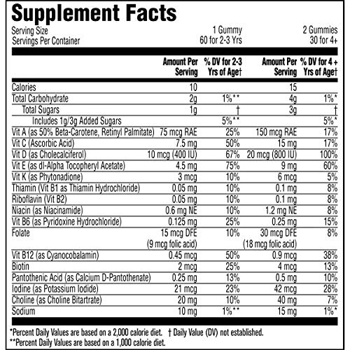 Gerber Grow Mighty Complete Kids Gummy Multivitamin: Vitamins A,
