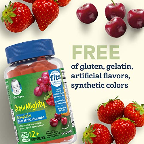 Gerber Grow Mighty Complete Kids Gummy Multivitamin: Vitamins A,