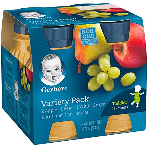 Gerber Juice Fruit 2 Apple, 1 Pear, 1 White Grape Juices from Co...