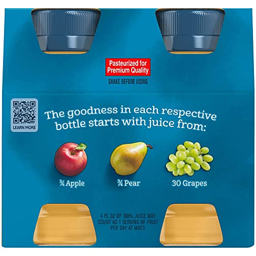 Gerber Juice Fruit 2 Apple, 1 Pear, 1 White Grape Juices from Co...