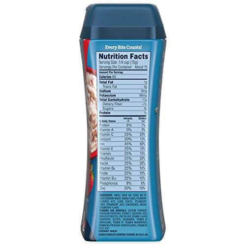 Gerber Lil Bits Baby Cereal, Oatmeal Banana Strawberry, 8 Ounce