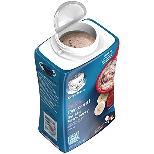 Gerber Lil Bits Baby Cereal, Oatmeal Banana Strawberry, 8 Ounce