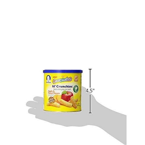 Gerber Lil Crunchies, Apple Sweet Potato, 1.48 Ounce Pack Of 6