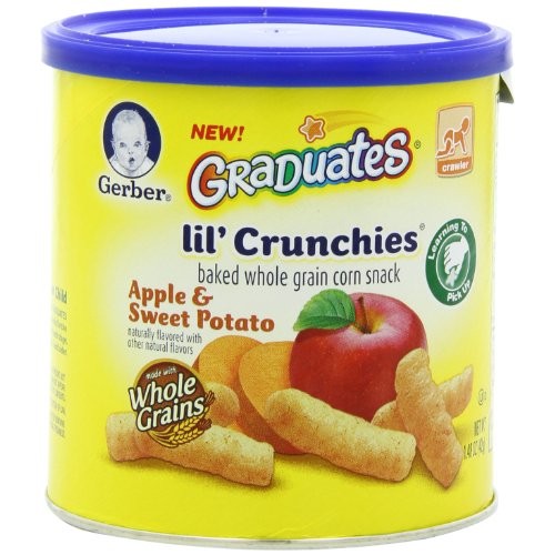 Gerber Lil Crunchies, Apple Sweet Potato, 1.48 Ounce Pack Of 6