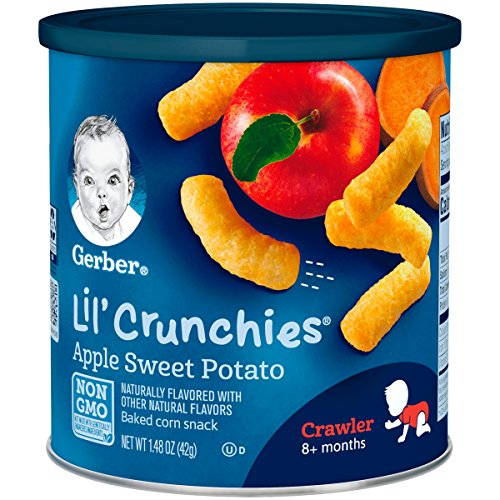 Gerber Lil Crunchies, Apple Sweet Potato, 1.48 Ounce Pack Of 6