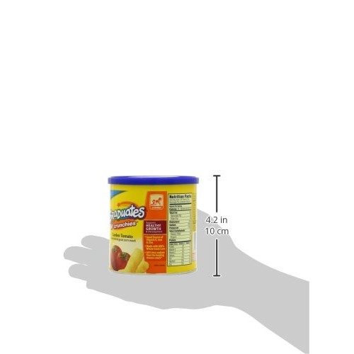 Gerber Lil Crunchies, Garden Tomato, 1.48 Ounce Canister Pack