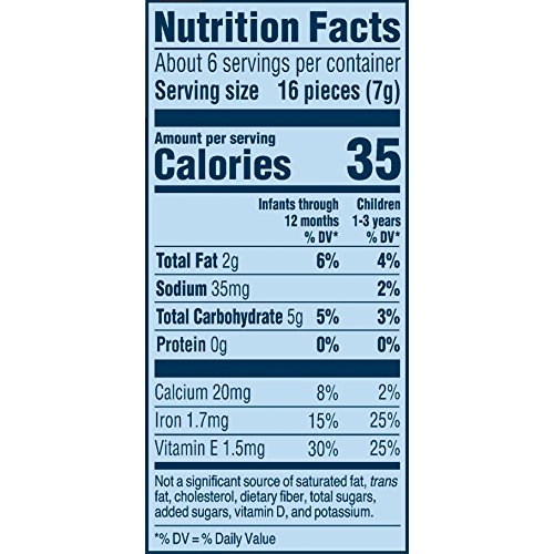 Gerber Lil Crunchies, Veggie Dip, 1.48 Ounce Canisters Pack Of 6