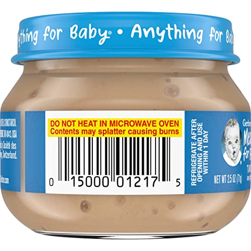 Gerber Mealtime For Baby 2Nd Foods Baby Food Gravy Jars, Turkey