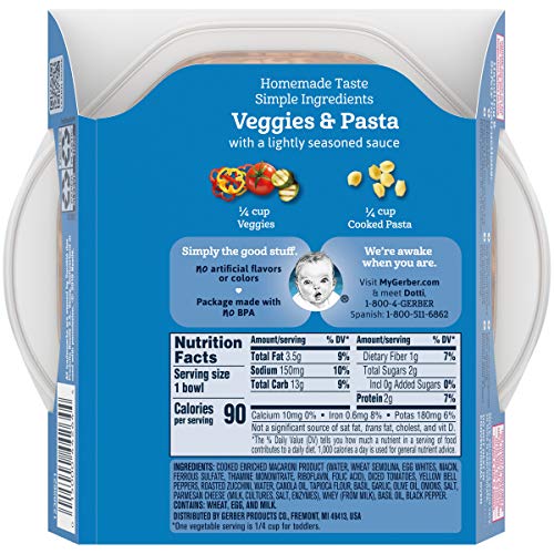 Gerber Mealtime Harvest Bowl Variety Pack - 1 Pesto, 1 Garden To