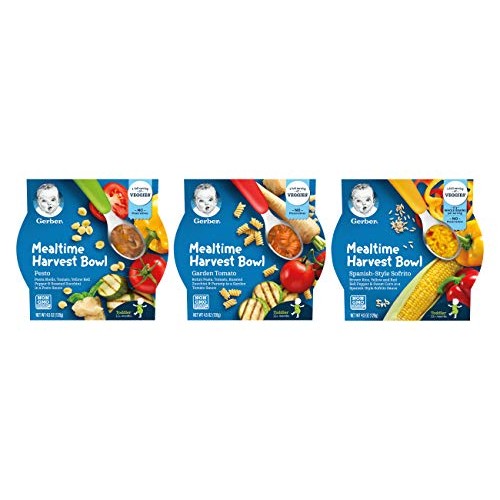 Gerber Mealtime Harvest Bowl Variety Pack - 1 Pesto, 1 Garden To