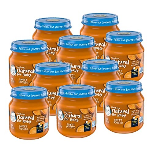 Gerber Natural For Baby 1St Foods Baby Food Jar, Sweet Potato, M
