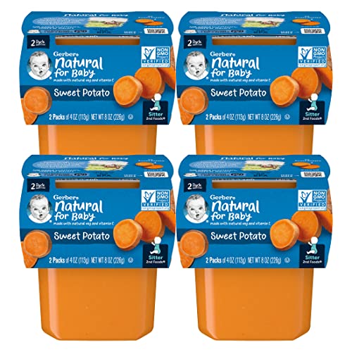 Gerber Natural For Baby 2Nd Foods Baby Food Tubs, Sweet Potato,