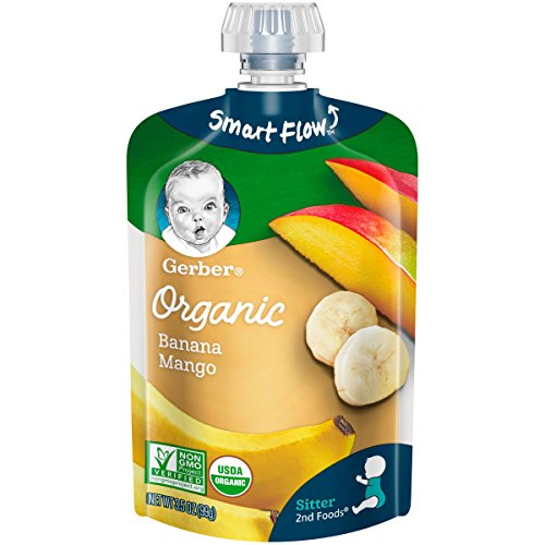 Gerber Organic 2Nd Foods Baby Food, Bananas &Amp; Mangoes, 3.5 Ounce