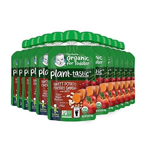 Gerber Organic Baby Food Pouches, Toddler, Plant-Tastic, Sweet P