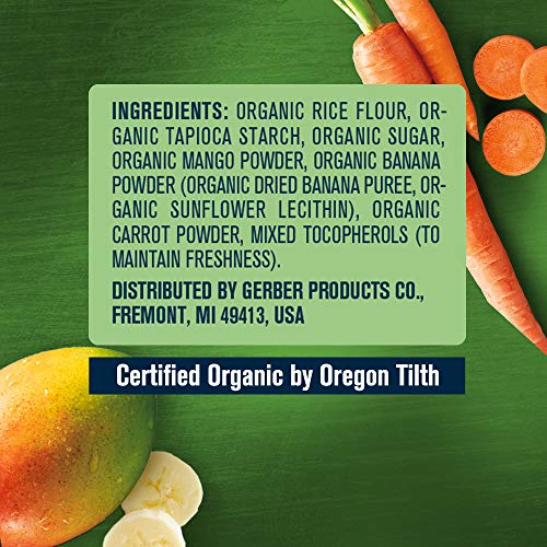 Gerber Organic Teethers Gentle Teething Wafers - Mango Banana Ca