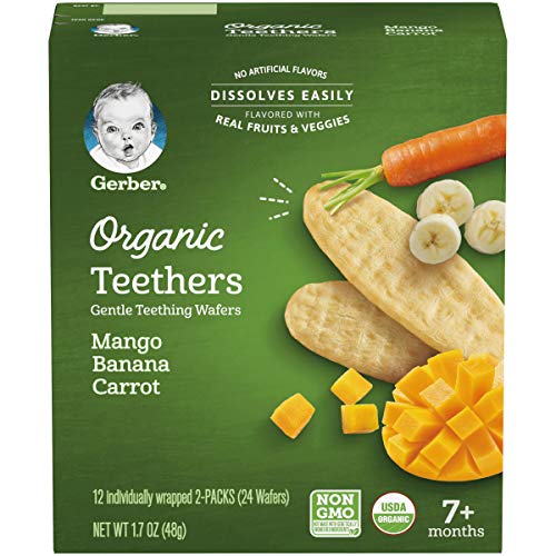 Gerber Organic Teethers Gentle Teething Wafers - Mango Banana Ca