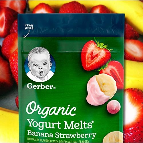 Gerber Organic Yogurt Melts Fruit Snacks,