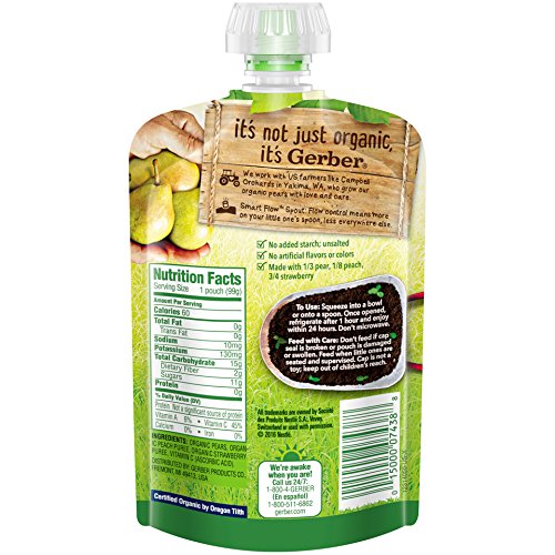 Gerber Organic 2Nd Foods Baby Food, Fruit &Amp; Veggie Variety Pack,