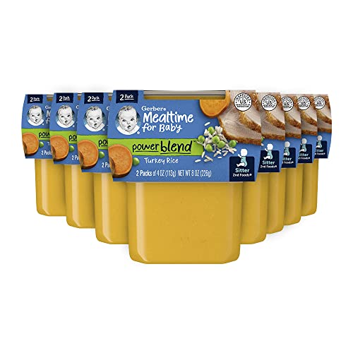 Gerber 2Nd Foods Turkey &Amp; Rice, 4 Ounce Tubs, 2 Count Pack Of 8