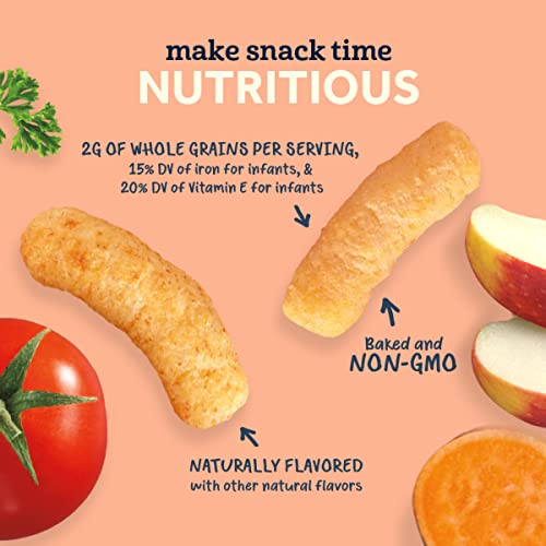 Gerber Snacks for Baby Lil’ Crunchies, Veggie Dip, Non-GMO Baked...