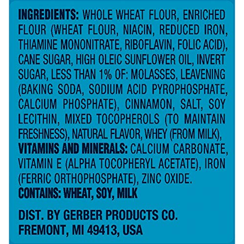 Gerber Snacks for Toddler Animal Crackers, Cinnamon Graham, 6 Ou...