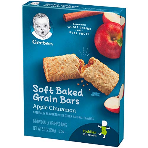 Gerber Soft Baked Grain Bars, Apple Cinnamon, 8 Count