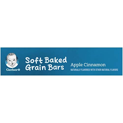 Gerber Soft Baked Grain Bars, Apple Cinnamon, 8 Individually Wra...