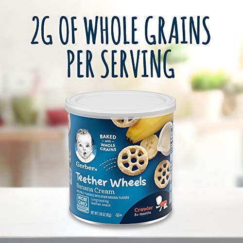 Gerber Teether Wheels, Apple Harvest, 1.48 Ounce Pack Of 6