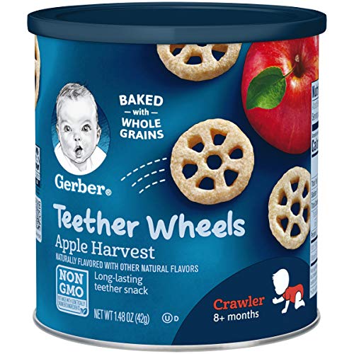 Gerber Teether Wheels, Apple Harvest, 1.48 Ounce Pack Of 6