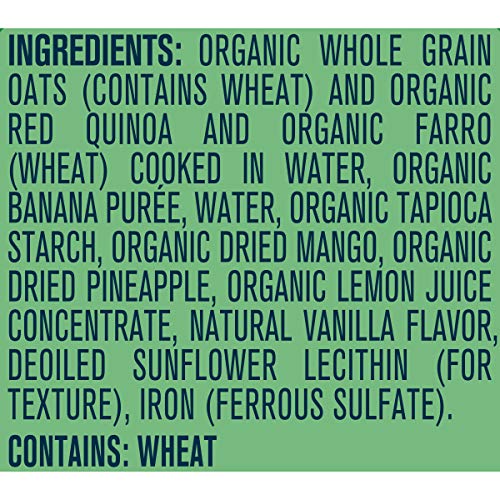 Gerber Up Age Organic Grain &Amp; Grow Morning Bowl Oats Red Quinoa