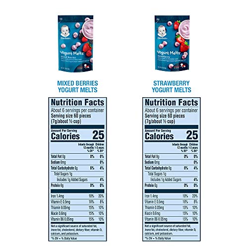 Gerber Up Age Snacks Variety Pack - Puffs, Yogurt Melts &Amp; Lil Cr