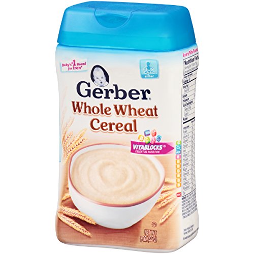 Gerber Whole Wheat Baby Cereal, 8 Oz Pack Of 6