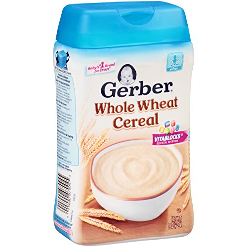 Gerber Whole Wheat Baby Cereal, 8 Oz Pack Of 6