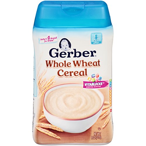 Gerber Whole Wheat Baby Cereal, 8 Oz Pack Of 6