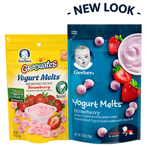 Gerber Yogurt Melts Freeze-Dried Yogurt Snack Made With Real Fru