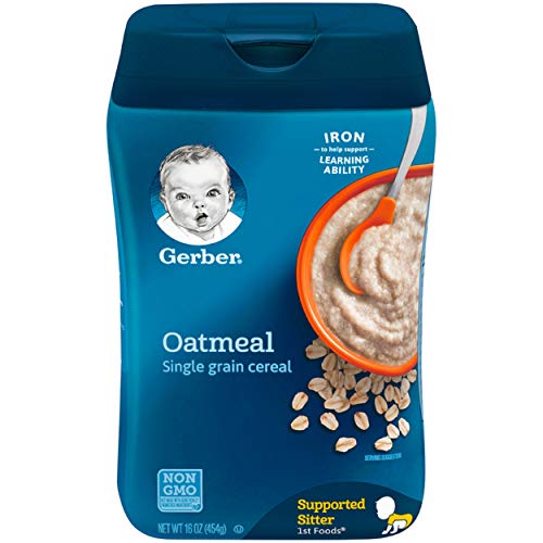 Gerber Single-Grain Oatmeal Baby Cereal, 16 Oz