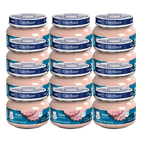 Gerber 2Nd Foods Meats, Ham &Amp; Ham Gravy, 2.5-Ounce Pack Of 12