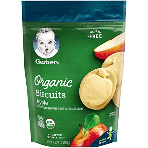 Gerber Organic Gluten Free Biscuits, Apple, 5.29 Oz