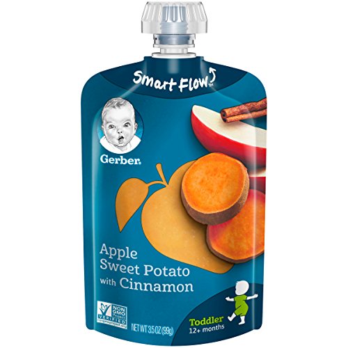 Gerber Purees Apple Sweet Potato Toddler Pouch 3.5 Oz Pack Of 12
