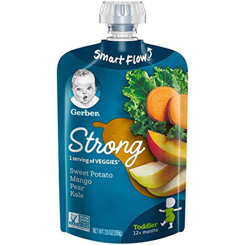 Gerber Purees Sweet Potato Mango Pear And Kale Toddler Pouch, 12