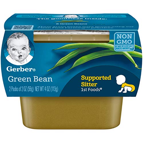 Gerber Purees 1St Foods Green Bean, 2 Pack - 2 Oz Tubs, 8Count