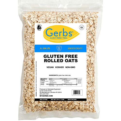Gerbs Traditional Rolled Oats, 32 Ounce Bag, Top 14 Food Allergy