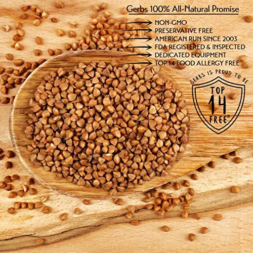 Gerbs Buckwheat Grout Grain, 32 Ounce Bag, Top 14 Food Allergen