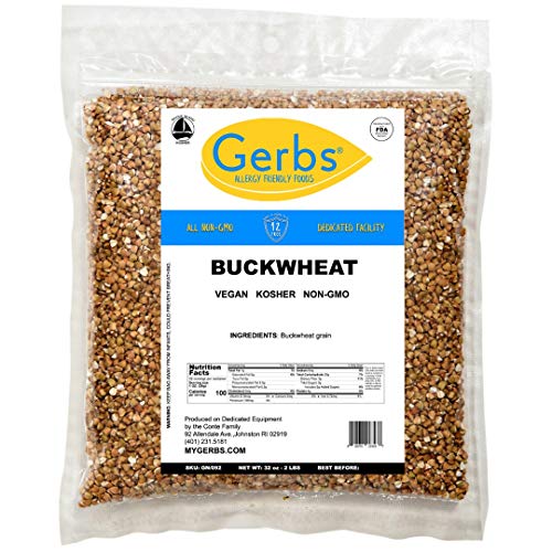 Gerbs Buckwheat Grout Grain, 32 Ounce Bag, Top 14 Food Allergen