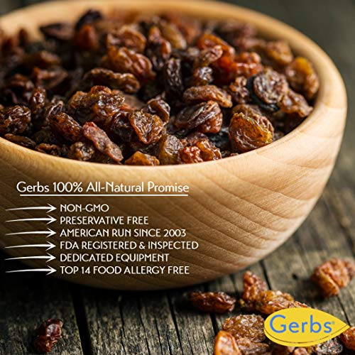 Gerbs Seedless Raisins, 32 Ounce Bag, Unsulfured, Preservative,