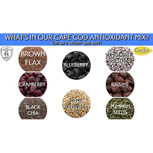 Gerbs Cape Cod Antioxidant Salad Mix, 32 Ounce Bag, Top 14 Food