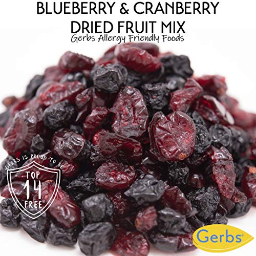 Gerbs Dried Blueberry, Cranberry Fruit Snack Mix, 32 Ounce Bag,